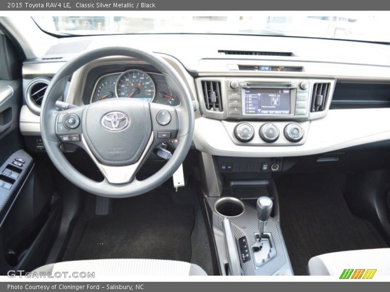 Classic Silver Metallic / Black 2015 Toyota RAV4 LE