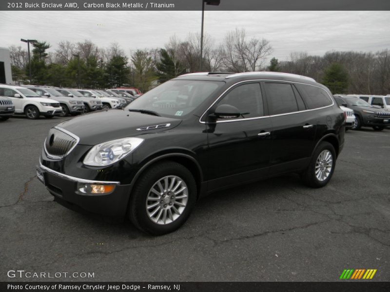 Carbon Black Metallic / Titanium 2012 Buick Enclave AWD