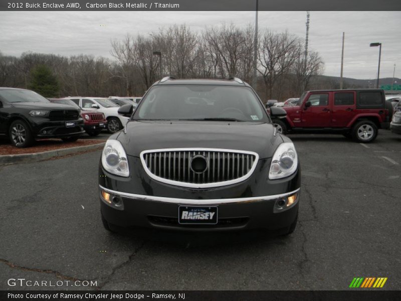 Carbon Black Metallic / Titanium 2012 Buick Enclave AWD