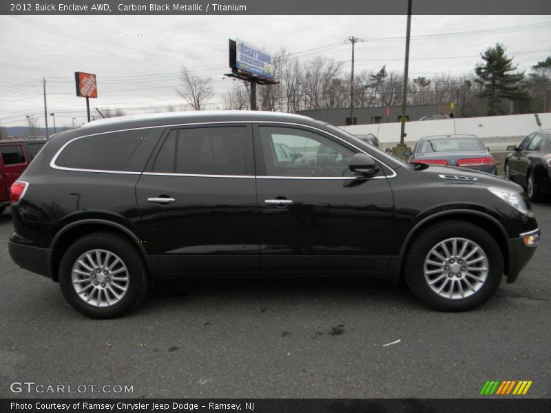 Carbon Black Metallic / Titanium 2012 Buick Enclave AWD