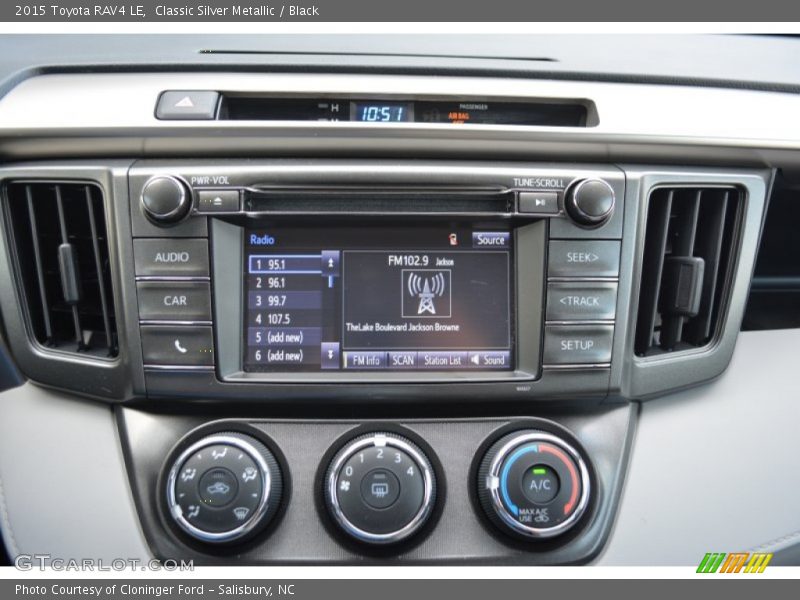Classic Silver Metallic / Black 2015 Toyota RAV4 LE