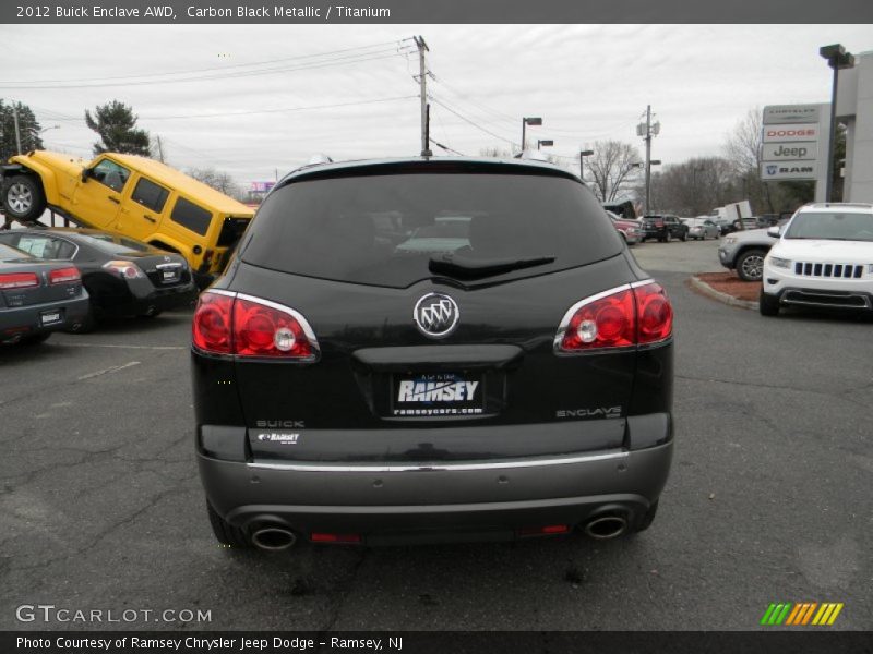 Carbon Black Metallic / Titanium 2012 Buick Enclave AWD