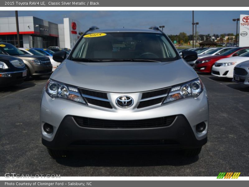 Classic Silver Metallic / Black 2015 Toyota RAV4 LE