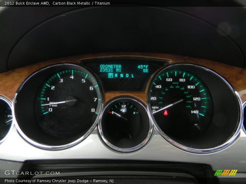 Carbon Black Metallic / Titanium 2012 Buick Enclave AWD
