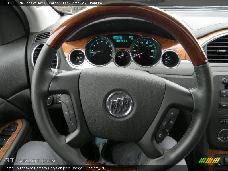 Carbon Black Metallic / Titanium 2012 Buick Enclave AWD