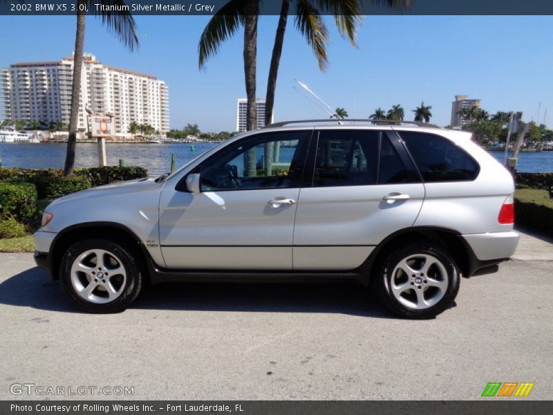 Titanium Silver Metallic / Grey 2002 BMW X5 3.0i