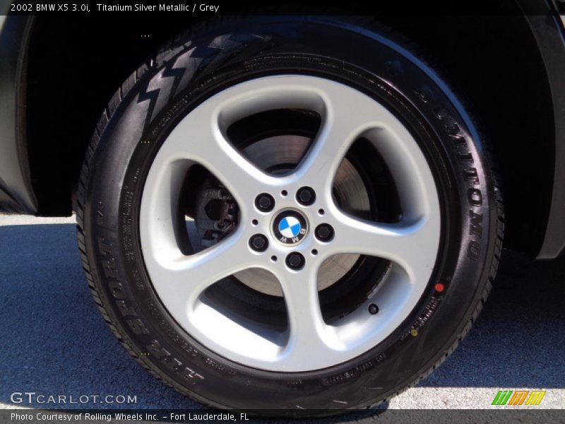 Titanium Silver Metallic / Grey 2002 BMW X5 3.0i