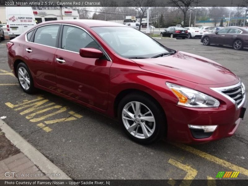 Cayenne Red / Charcoal 2013 Nissan Altima 2.5 SV