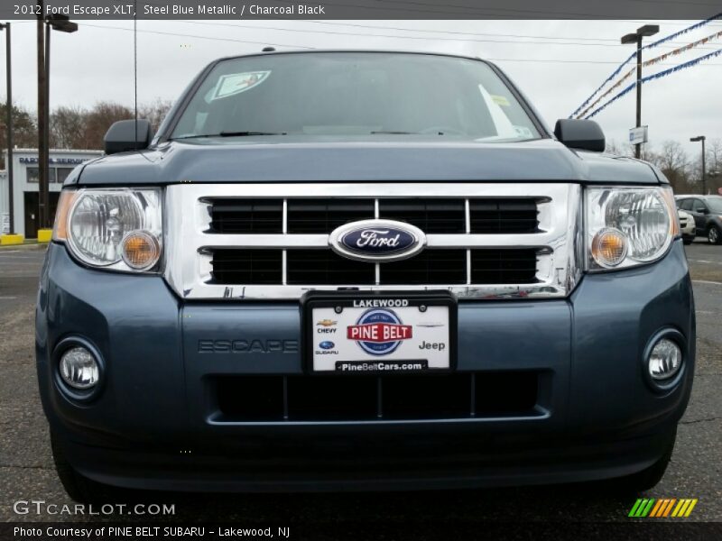 Steel Blue Metallic / Charcoal Black 2012 Ford Escape XLT