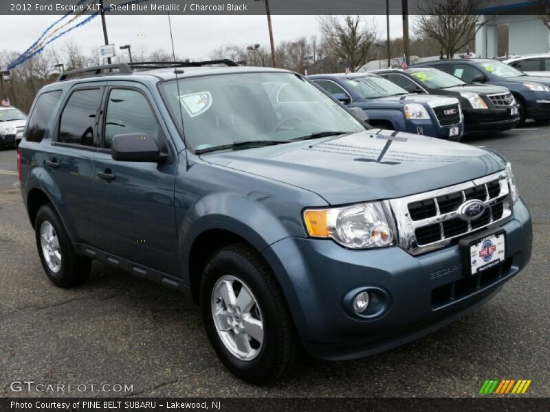 Steel Blue Metallic / Charcoal Black 2012 Ford Escape XLT
