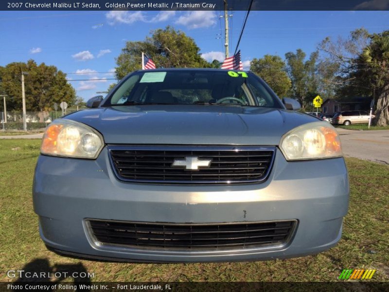 Golden Pewter Metallic / Titanium Gray 2007 Chevrolet Malibu LT Sedan