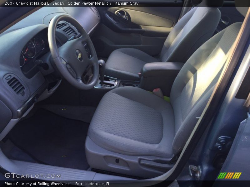 Golden Pewter Metallic / Titanium Gray 2007 Chevrolet Malibu LT Sedan