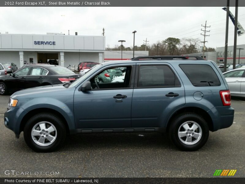 Steel Blue Metallic / Charcoal Black 2012 Ford Escape XLT