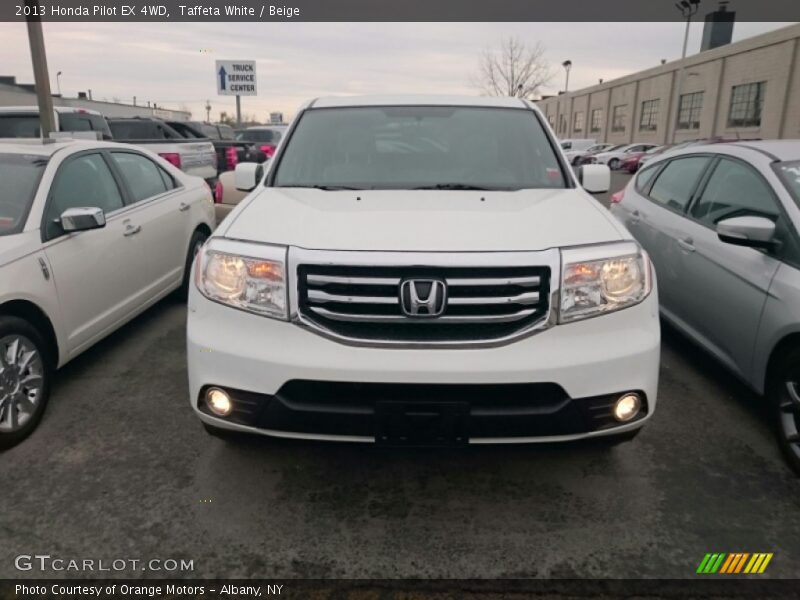 Taffeta White / Beige 2013 Honda Pilot EX 4WD