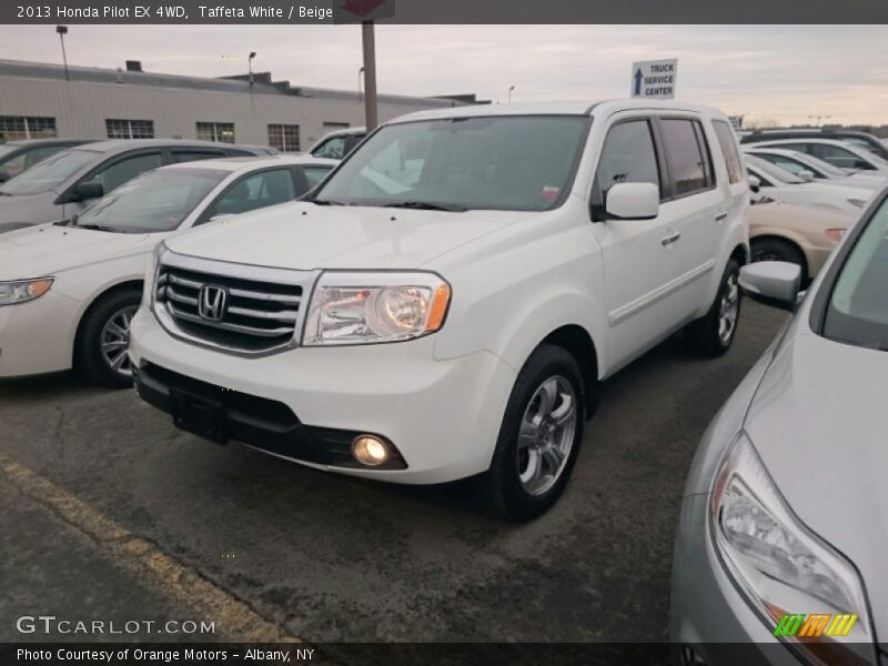 Taffeta White / Beige 2013 Honda Pilot EX 4WD