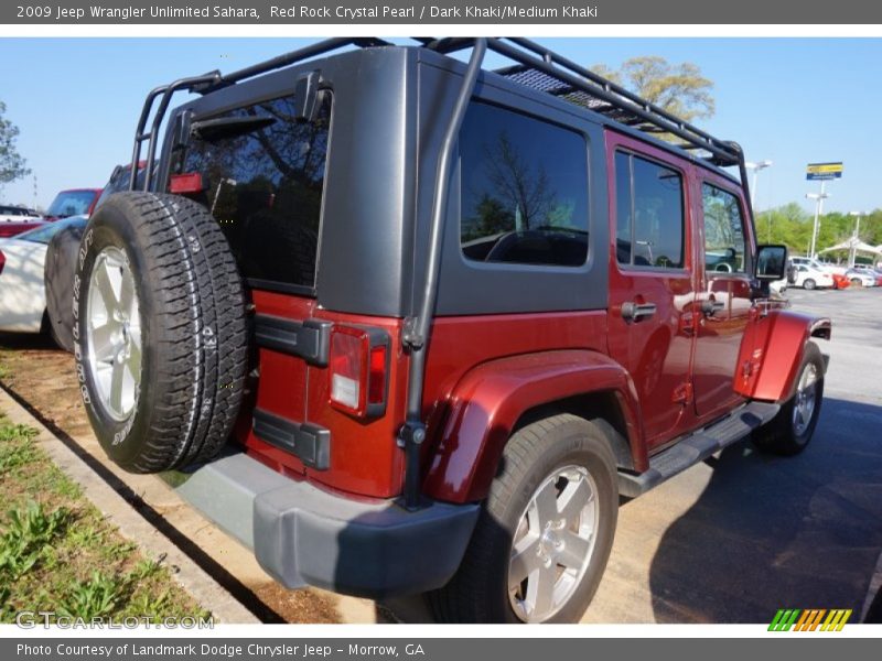 Red Rock Crystal Pearl / Dark Khaki/Medium Khaki 2009 Jeep Wrangler Unlimited Sahara