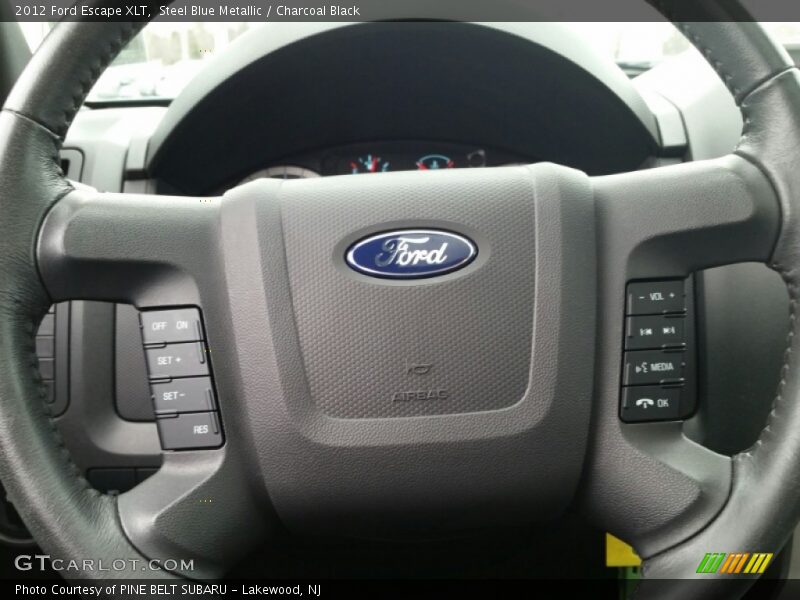 Steel Blue Metallic / Charcoal Black 2012 Ford Escape XLT
