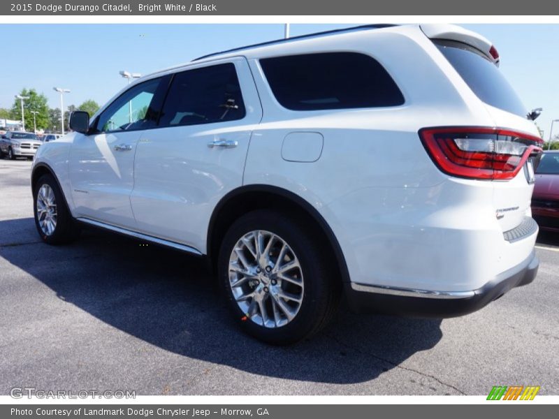 Bright White / Black 2015 Dodge Durango Citadel
