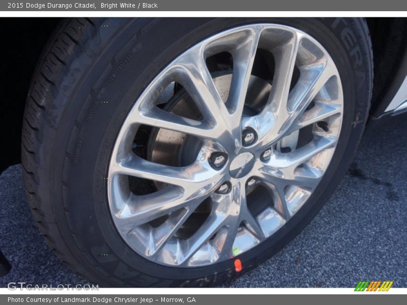 Bright White / Black 2015 Dodge Durango Citadel