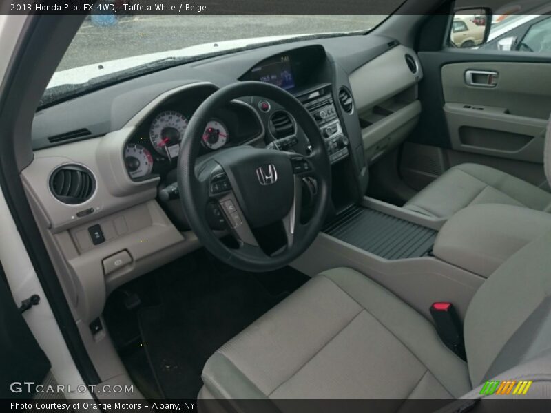 Taffeta White / Beige 2013 Honda Pilot EX 4WD