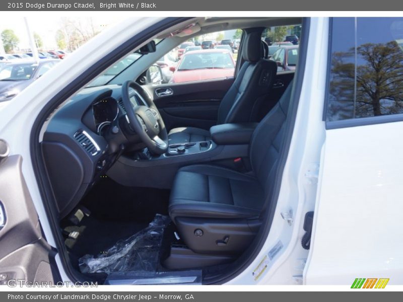 Bright White / Black 2015 Dodge Durango Citadel