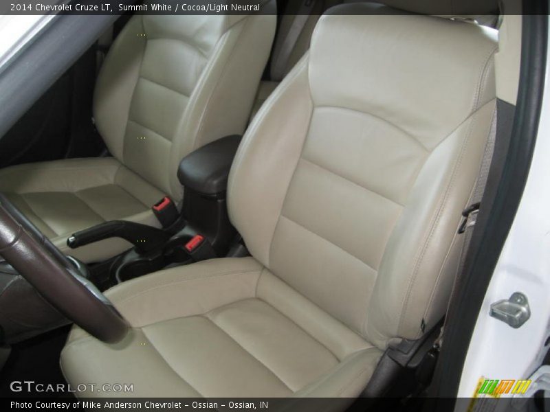 Summit White / Cocoa/Light Neutral 2014 Chevrolet Cruze LT
