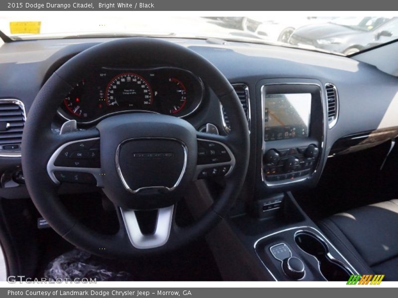 Bright White / Black 2015 Dodge Durango Citadel