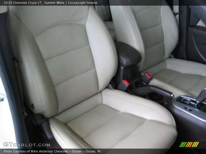 Summit White / Cocoa/Light Neutral 2014 Chevrolet Cruze LT