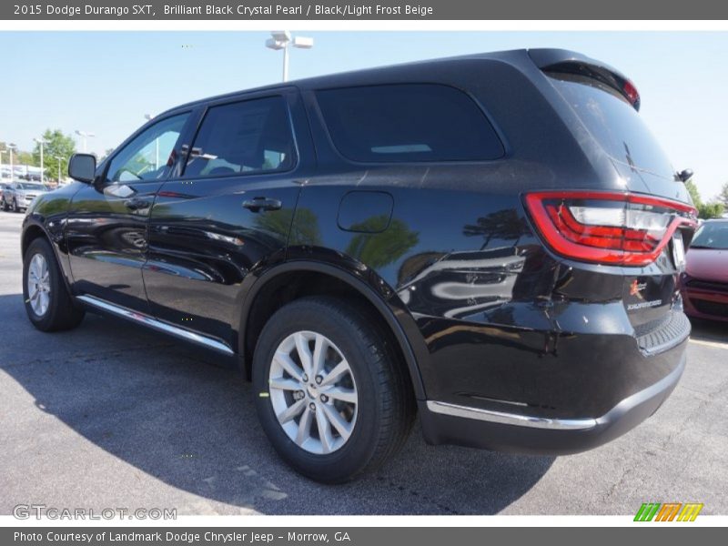 Brilliant Black Crystal Pearl / Black/Light Frost Beige 2015 Dodge Durango SXT
