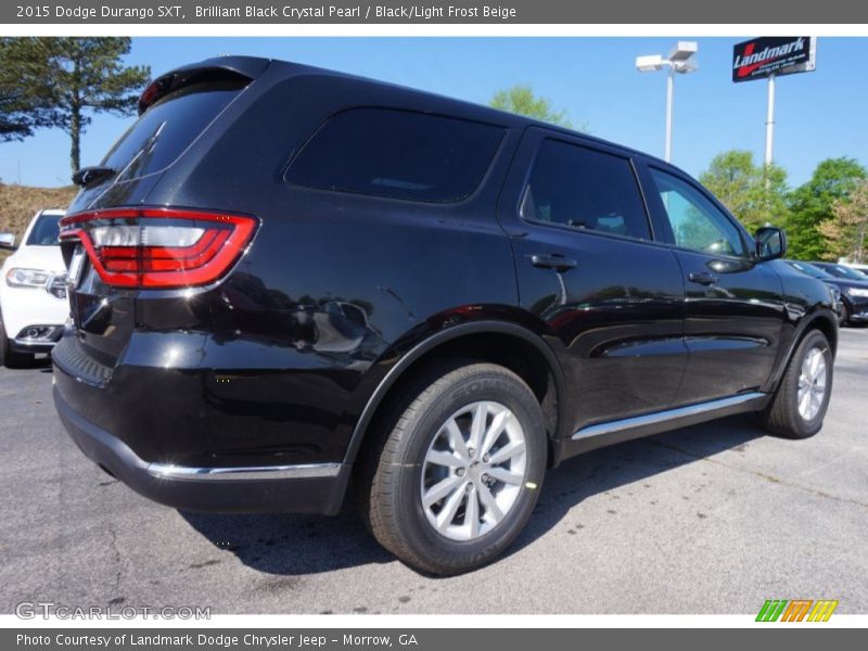 Brilliant Black Crystal Pearl / Black/Light Frost Beige 2015 Dodge Durango SXT