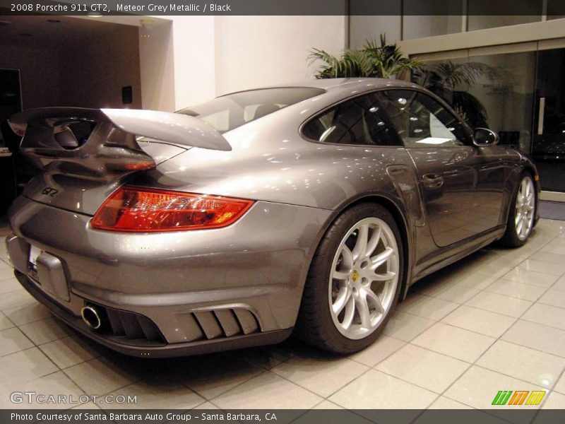 Meteor Grey Metallic / Black 2008 Porsche 911 GT2