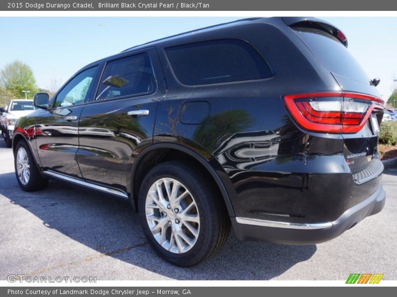 Brilliant Black Crystal Pearl / Black/Tan 2015 Dodge Durango Citadel