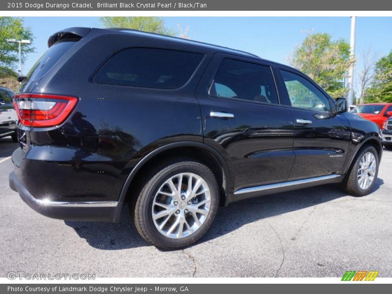 Brilliant Black Crystal Pearl / Black/Tan 2015 Dodge Durango Citadel