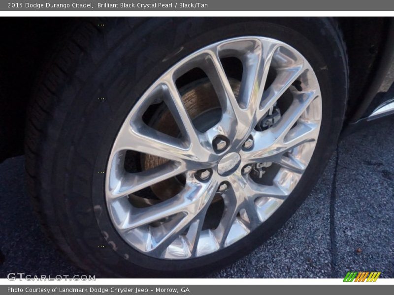 Brilliant Black Crystal Pearl / Black/Tan 2015 Dodge Durango Citadel