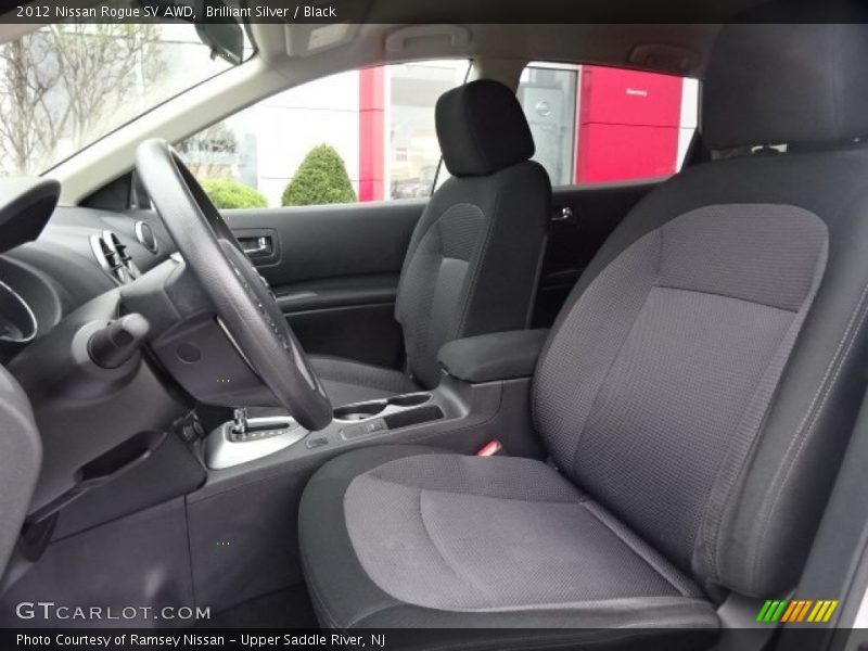 Brilliant Silver / Black 2012 Nissan Rogue SV AWD