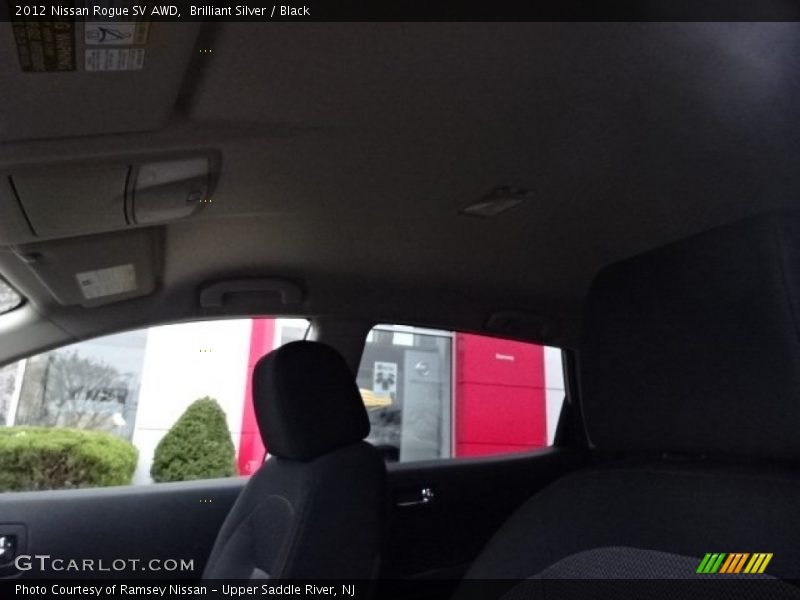 Brilliant Silver / Black 2012 Nissan Rogue SV AWD