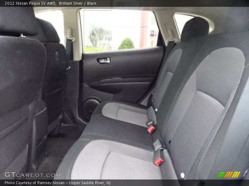 Brilliant Silver / Black 2012 Nissan Rogue SV AWD