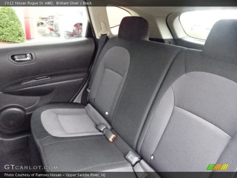 Brilliant Silver / Black 2012 Nissan Rogue SV AWD