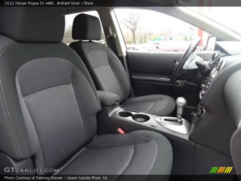 Brilliant Silver / Black 2012 Nissan Rogue SV AWD