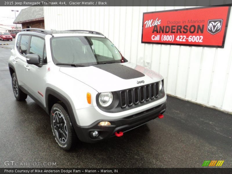 Glacier Metallic / Black 2015 Jeep Renegade Trailhawk 4x4