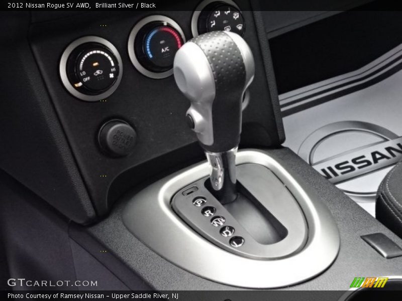 Brilliant Silver / Black 2012 Nissan Rogue SV AWD