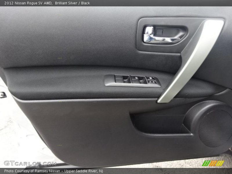 Brilliant Silver / Black 2012 Nissan Rogue SV AWD