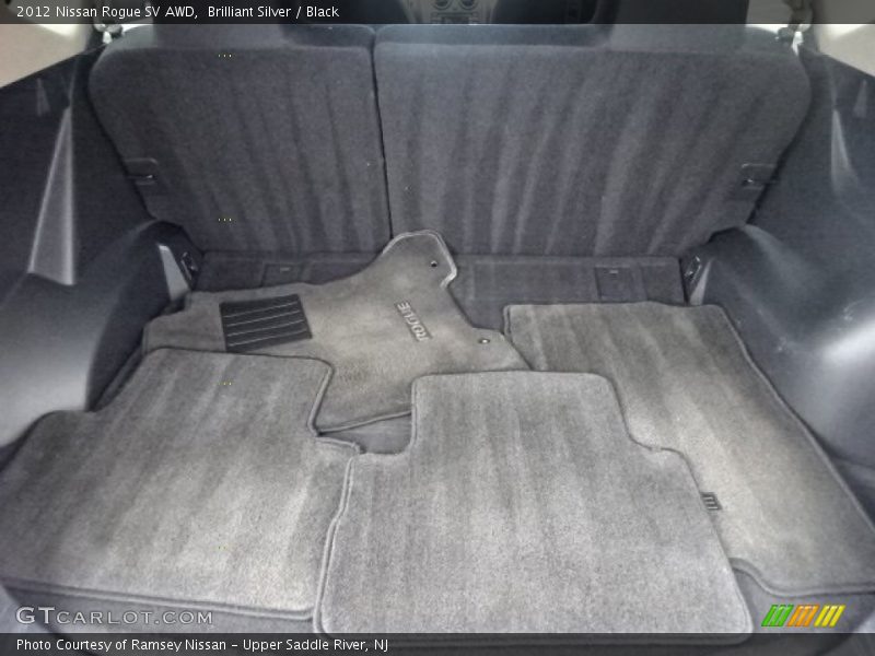 Brilliant Silver / Black 2012 Nissan Rogue SV AWD