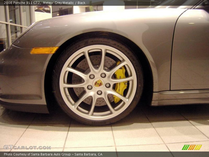 Meteor Grey Metallic / Black 2008 Porsche 911 GT2