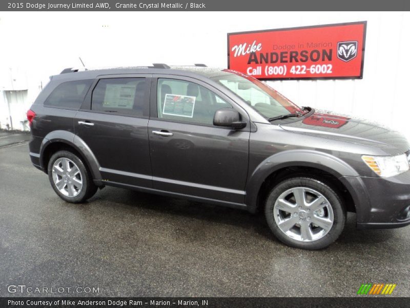 Granite Crystal Metallic / Black 2015 Dodge Journey Limited AWD