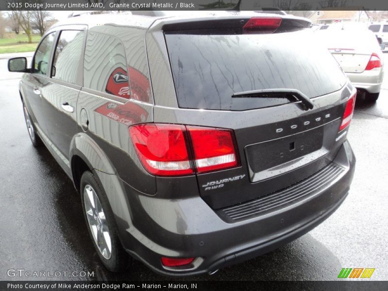 Granite Crystal Metallic / Black 2015 Dodge Journey Limited AWD