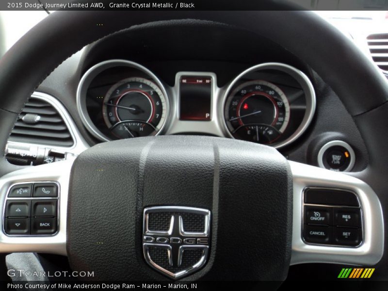 Granite Crystal Metallic / Black 2015 Dodge Journey Limited AWD