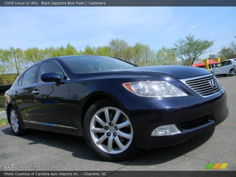Black Sapphire Blue Pearl / Cashmere 2008 Lexus LS 460