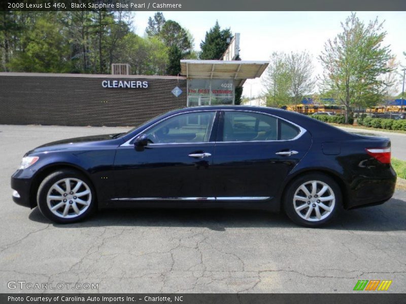 Black Sapphire Blue Pearl / Cashmere 2008 Lexus LS 460