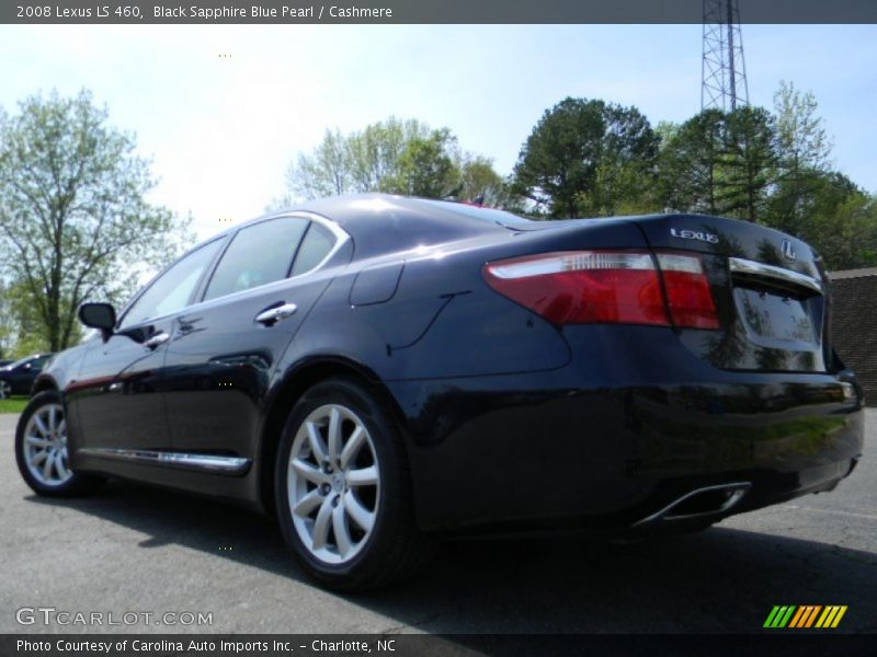 Black Sapphire Blue Pearl / Cashmere 2008 Lexus LS 460